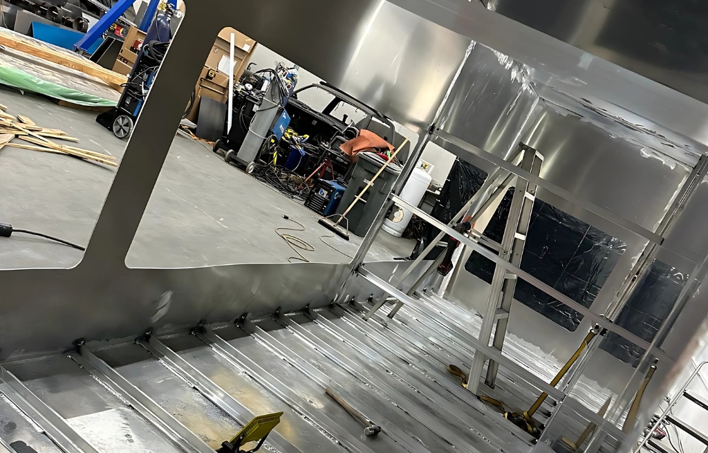 Aluminum wheelhouse fabrication and custom assembly work by CPW Contracting in Burnaby BC
